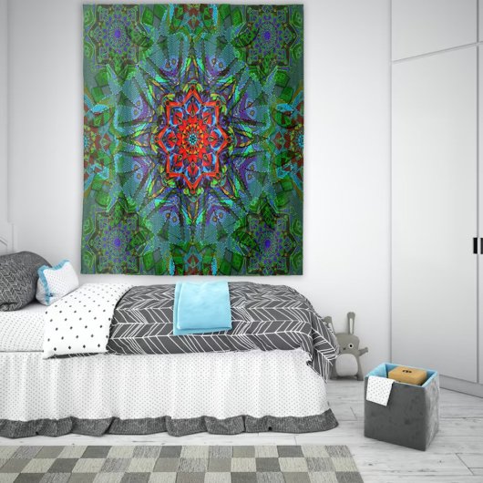 Confianza Textur Mandala Wandteppich