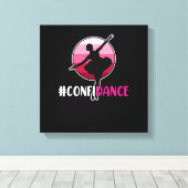 Confidance Dancers Dance Day Graphic Leinwanddruck (Insitu (Holzboden))