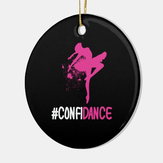 Confidance - Niedliches Tanz- und Tanzgeschenk für Keramik Ornament (Links)