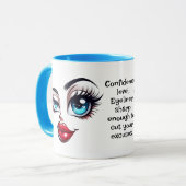 Confidence, Add Name Message, Fabulous Eyes Face Tasse (Vorderseite Links)