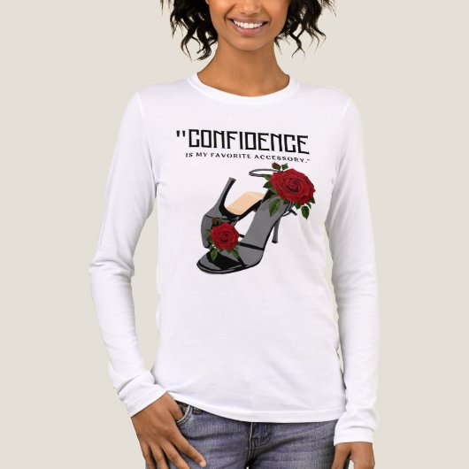 confidence is my favorite accessory Tri-Blend shirt (Vorderseite)