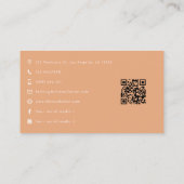 Confident Afro Black Woman Boss Empowerment Art Visitenkarte (Rückseite)