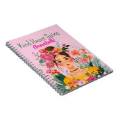 Confident and Spirited Boho Girl Notebook Notizblock (Rechte Seite)