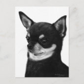Confident Chihuahua Expression - Handgemalt Postkarte (Vorderseite)