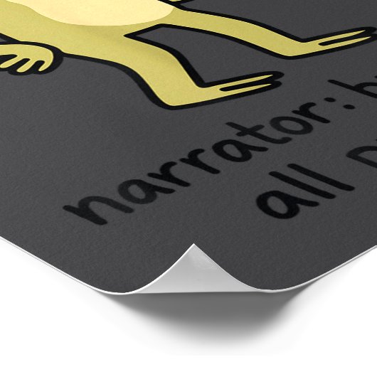 Confident Frog Meme Me No Problem Narrator Quote F Poster (Ecke)