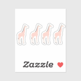 Confident Giraffen Water Flaschen Aufkleber