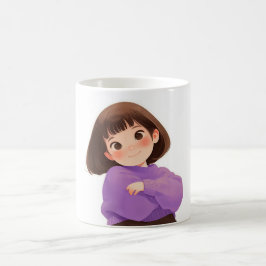 Confident Girl Coffee Tee Tasse & Cups