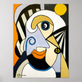 Confident Lady Abstrakt Poster (Vorne)