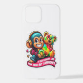 Confident Monkey – Simple Lifestyle Phone Case iPhone Hülle (Rückseite)