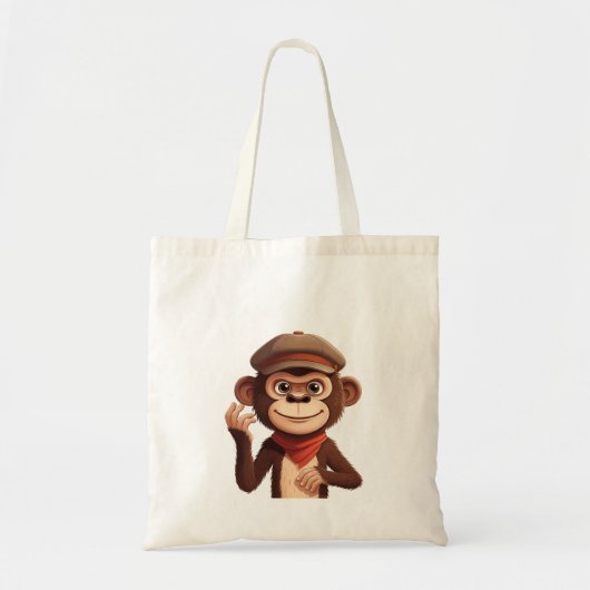 Confident Monkey  Tote Bag Tragetasche (Vorne)
