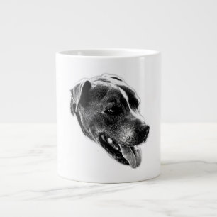 Confident Smile Pitbull Mix Portrait Tasse