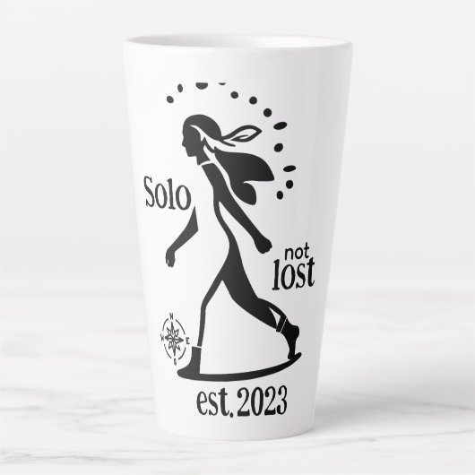 Confident Solo Traveler Statement  Milchtasse (Vorderseite)