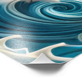 Confident Surfer Girl Walking Beach Waves Art Fotodruck (Ecke)