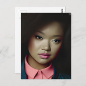 Confident Young Woman Postkarte (Vorne/Hinten)