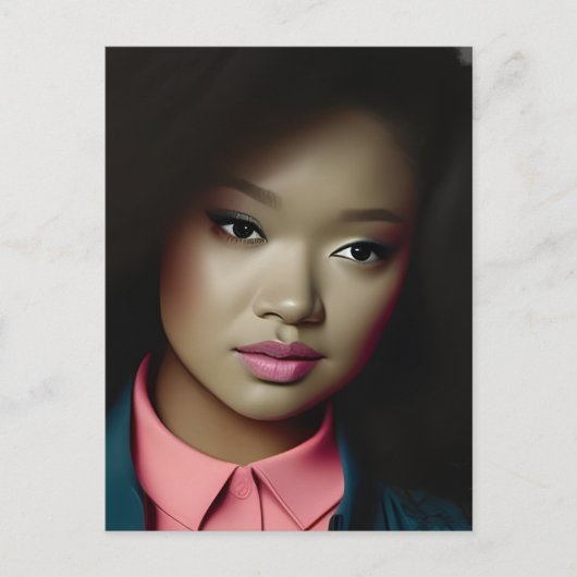 Confident Young Woman Postkarte (Vorderseite)