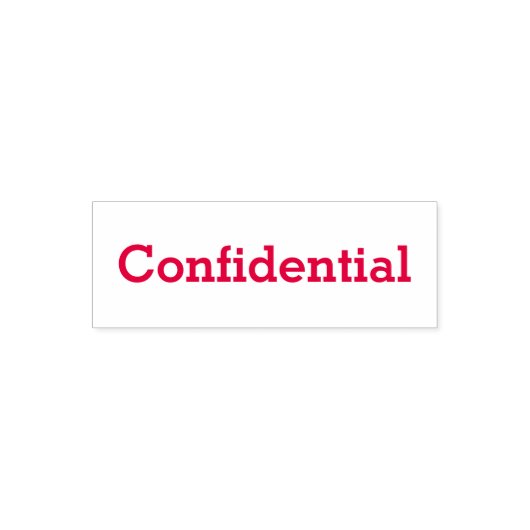 Confidential Red Ink Permastempel (Design)