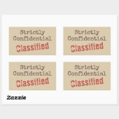 Confidential Stickers (Blatt)