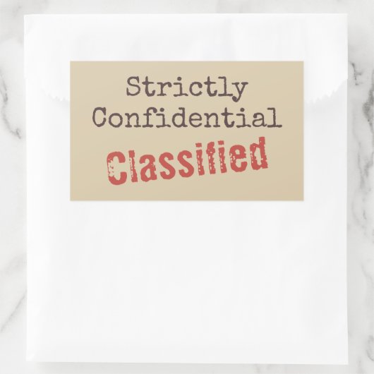 Confidential Stickers (Tasche)