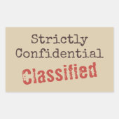 Confidential Stickers (Vorderseite)
