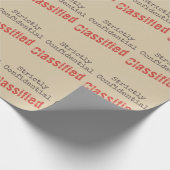 Confidential Wrapping Paper  Geschenkpapier (Ecke)