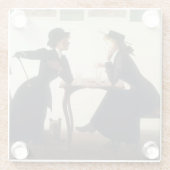 Confides von Harry Watrous Poster Glasuntersetzer (Rückseite)