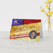 Confirm Kavanaugh Supreme Court Justice Karte (Gelbe Blume)