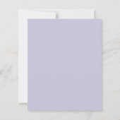 Confirmation bow ivory pearls lavender invitation (Rückseite)