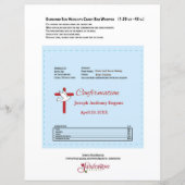 Confirmation Chocolate Candy Bar Wrapper Red Cross (Vorderseite)