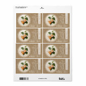 Confiture Abricot fait maison Etiquette Horizontal (Vorne)