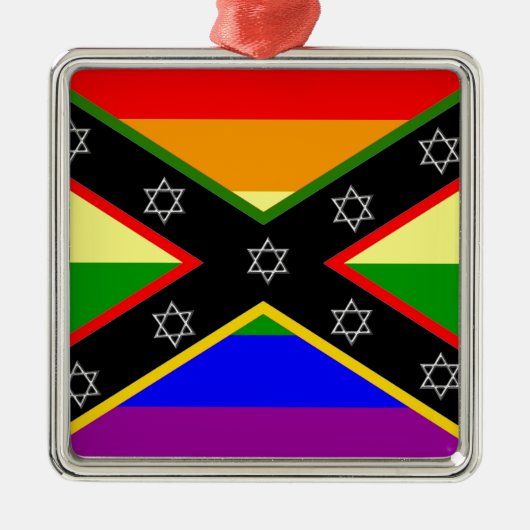 ConFlag Silbernes Ornament (Vorne)