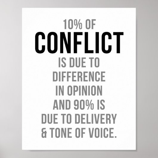 Conflict Quotes Poster (Vorne)