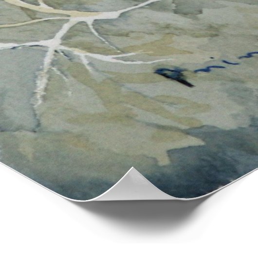 Confluence-Hollyhock Lines Poster (Ecke)