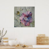 Confluence-Hollyhock Lines Poster (Küche)