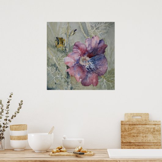 Confluence-Hollyhock Lines Poster (Küche)