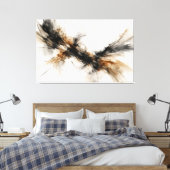 Confluence in Umber Leinwanddruck (Insitu (Schlafzimmer))