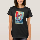 Confucius Chinese Teacher Poster Style Pop Art T-Shirt (Vorderseite)