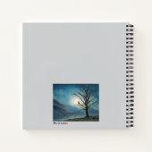 Confucius Lion Quote Blue Moon Tree Bird Journal Notizblock (Rückseite)