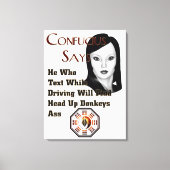 Confucius sagt Canvas Print Leinwanddruck (Vorderseite)