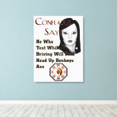 Confucius sagt Canvas Print Leinwanddruck (Insitu (Holzboden))