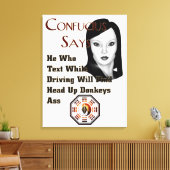 Confucius sagt Canvas Print Leinwanddruck (Insitu (Wohnzimmer))