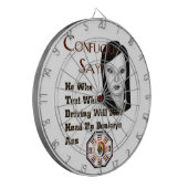 Confucius sagt dartscheibe (Vorderseite Links)