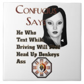 Confucius sagt fliese (Vorderseite)