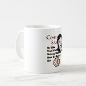 Confucius sagt kaffeetasse (Vorderseite Links)