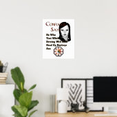Confucius sagt Wall Poster (Heimbüro)
