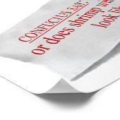 Confucius Say Fortune Cookie Poster (Ecke)