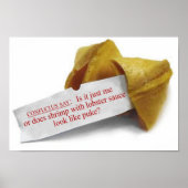 Confucius Say Fortune Cookie Poster (Vorne)