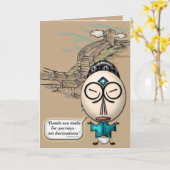 Confuscious Say #2 (Vatertagskarte) Karte (Gelbe Blume)