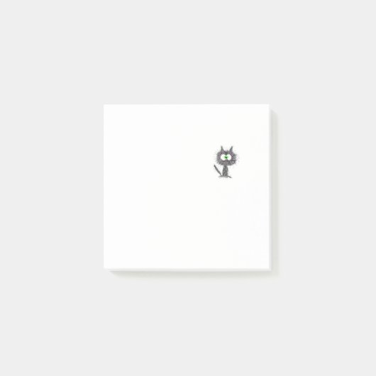 Confused Cat Post-it Klebezettel (Vorderseite)