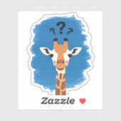 Confused Giraffe Classic T-Shirt_1 Aufkleber (Blatt)