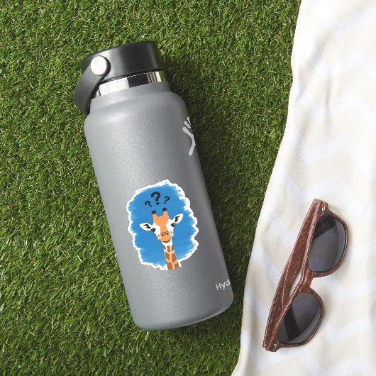 Confused Giraffe Classic T-Shirt_1 Aufkleber (HydroFlask Insitu)
